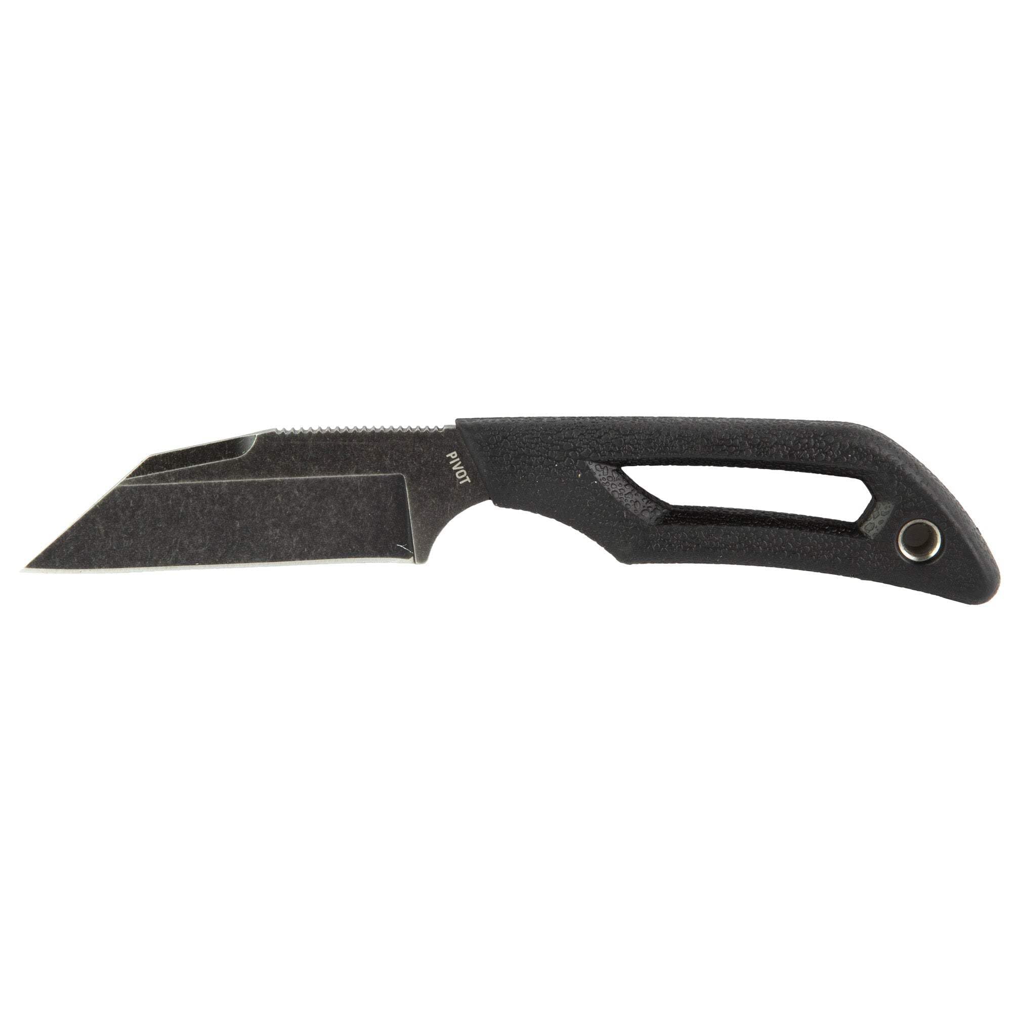 OUTDOOR EDGE | Pivot | Full Tang 2.6" Wharncliffe Fixed Blade Knife with Sheath | EDC Knife for Men with Rotating Clip for Vertical, Angled, or Horizontal Carry | Perfect Outdoor and Survival Knife