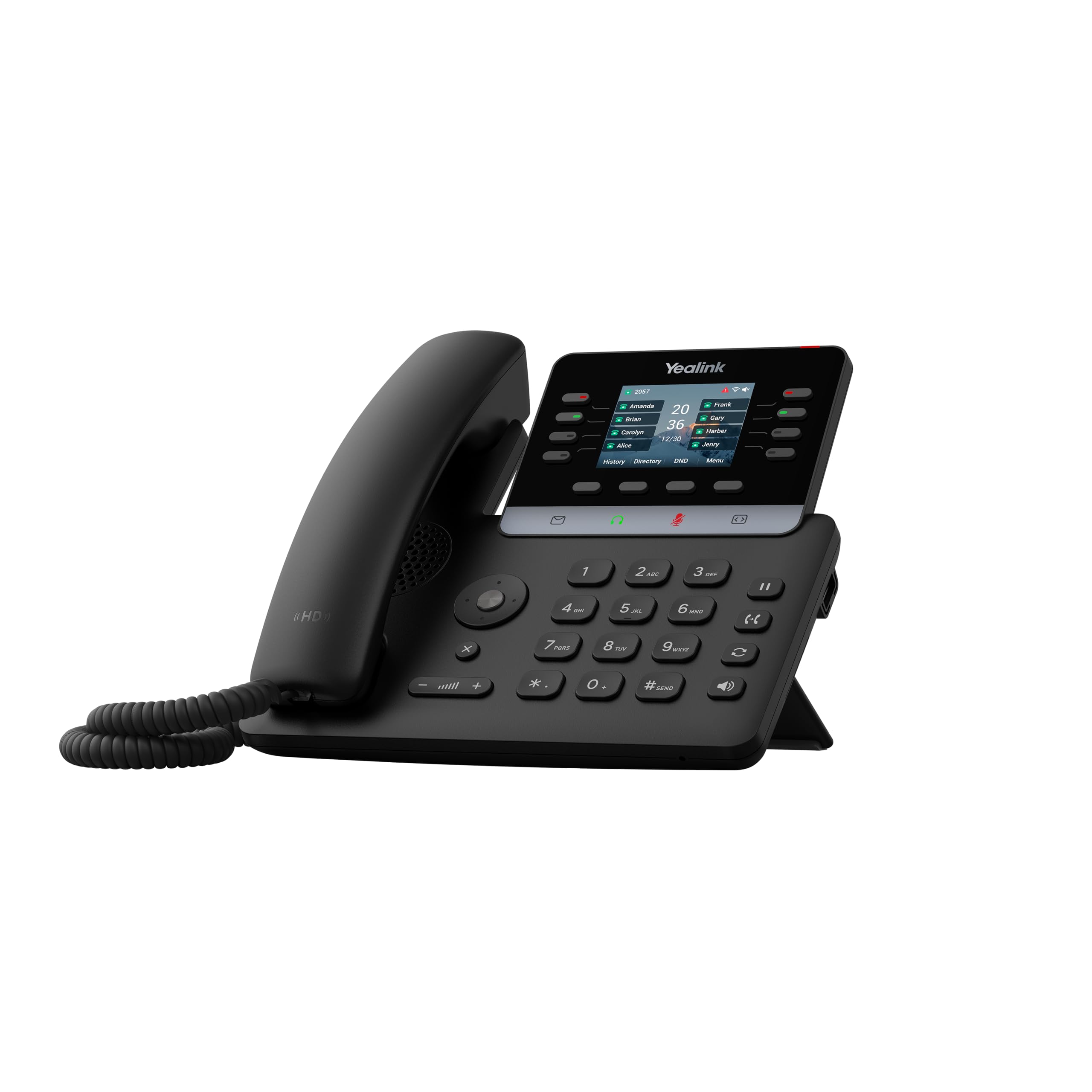 Yealink T73U IP Phone - Corded - Corded - 5 Multiple Conferencing - Wall Mountable, Stand Mountable