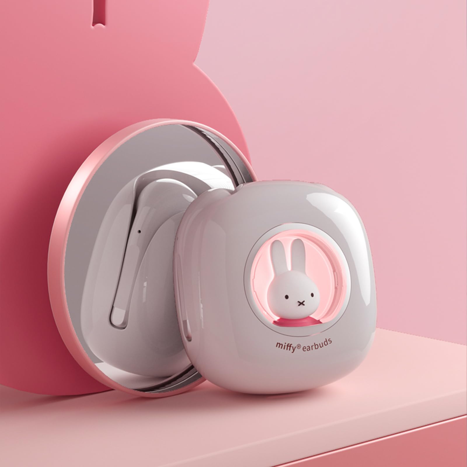 Miffy Bluetooth Wireless Earbuds Headset (Blue)，IPX5 Waterproof Ear Buds Headphones