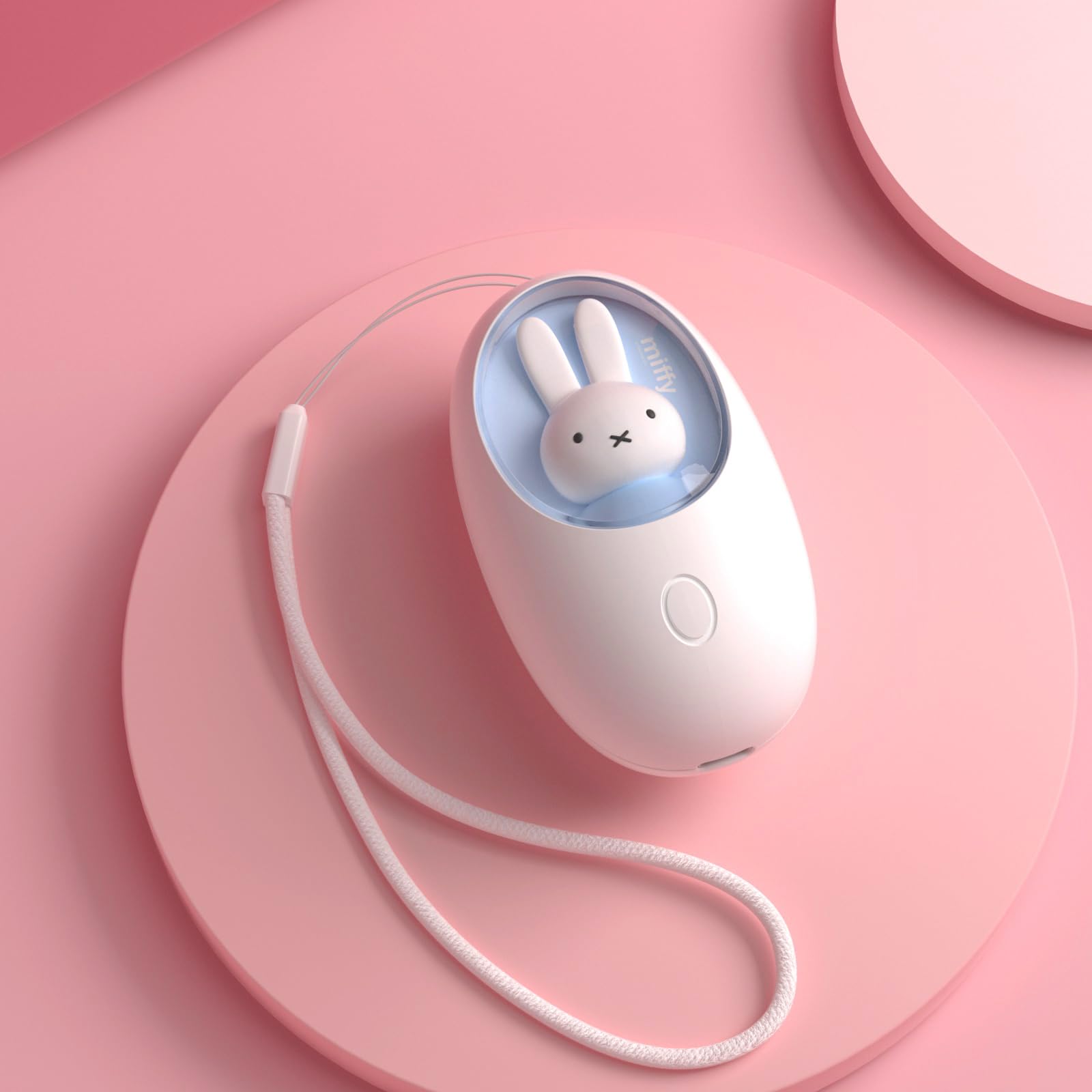 Miffy Hand Warmer Portable Rechargeable Cute Mini Heater Blue White