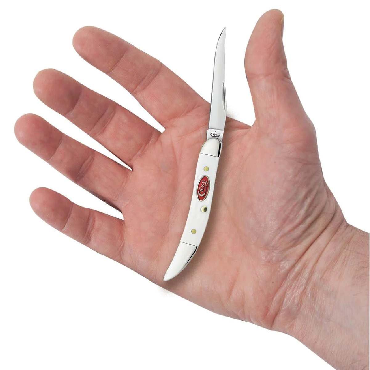 Case Small White Texas Toothpick Pocket Knife