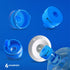 GentleJet 5 Gallon Water Jug Cap Reusable - Silicone Non-Spill 2, 3, 4, 5 Gallon Water Bottle Caps - Leak-Proof Replacement Lids, Fits 55 mm Bottles, Food Grade Silicone Jug Cap (Pack of 5)