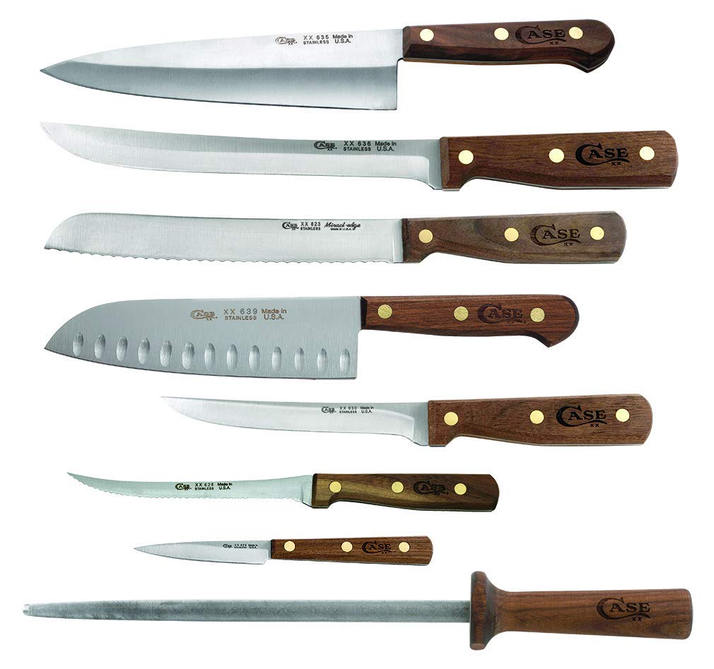 Case WR XX Nine Piece Household Cutlery Block And Knife Set Item #10249