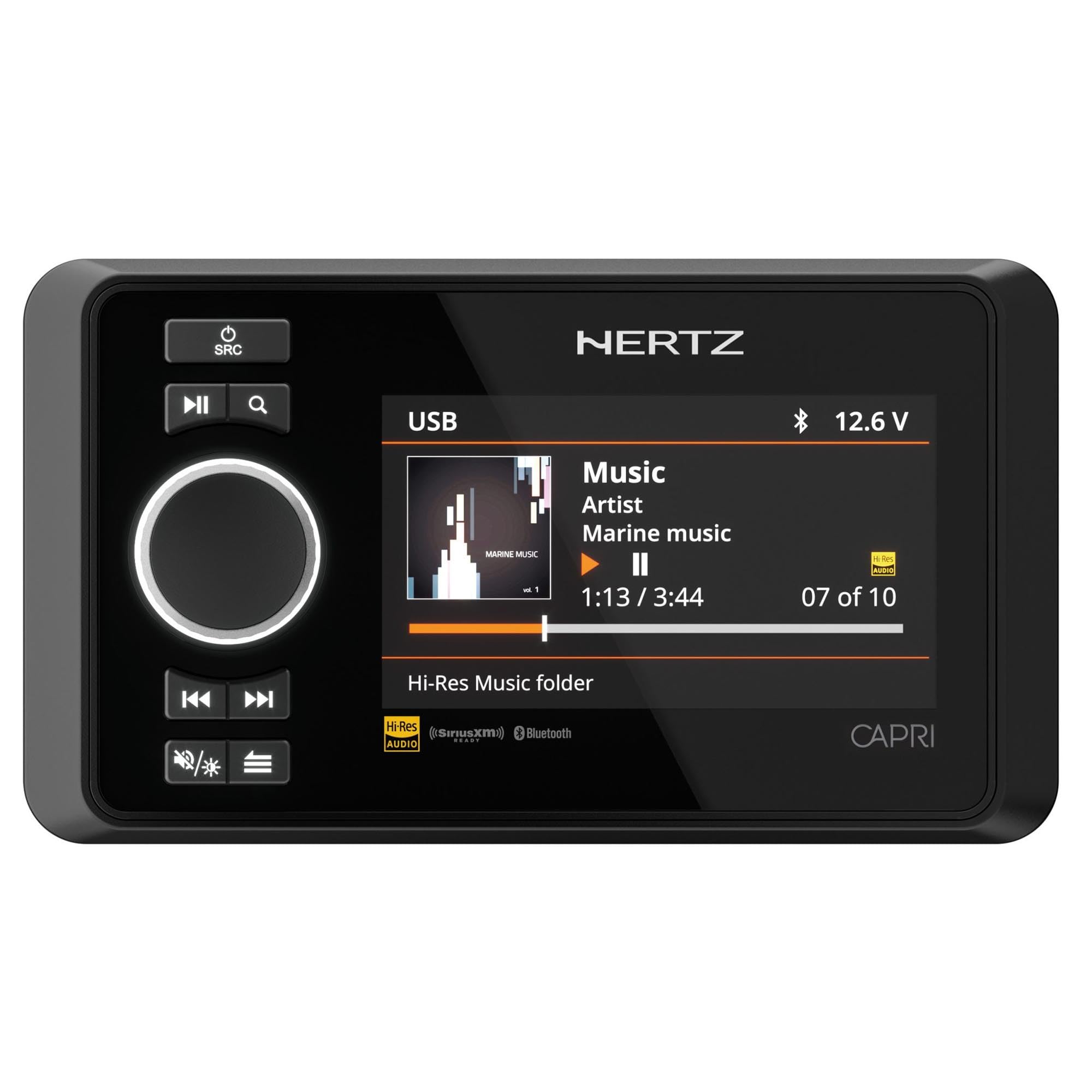 Hertz Capri H100 Marine 4.3" Color Display Media Receiver