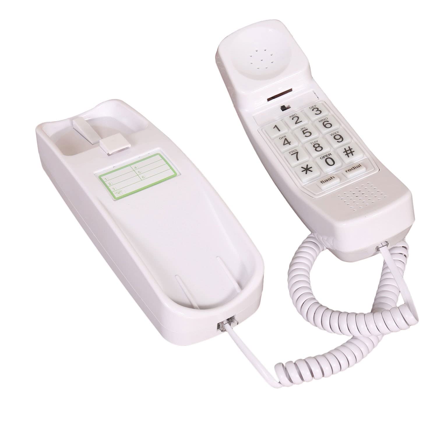 Trimline dial in handset WHITE