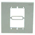 Panduit MIWBAWH 2-Gang In-Wall Electrical Box Adapter Plate, 4.96" W x 4.96" H, Double to Single Gang Converter for Mini-Com Faceplates and Surface Mount Boxes, Vertical or Horizontal Mounting, White