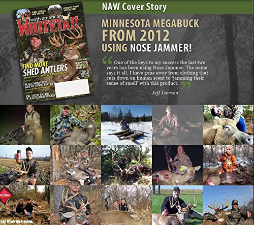 Nose Jammer Hunting Scent Control Dryer Sheets With Cover Scent For Deer Hunting, 15 Sheets Package