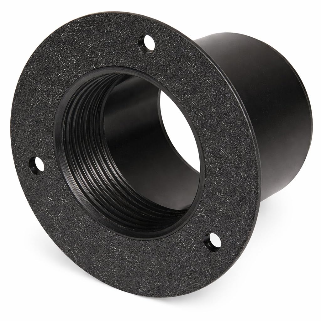 T-H Marine Rigging Flange for Outboard Rigging Hose - Fits 2 in ID Hose - Black - Internally Threaded Polypropylene Flange - Textured Back for Inverted Mount - Protects Cables and Wiring from Abrasion
