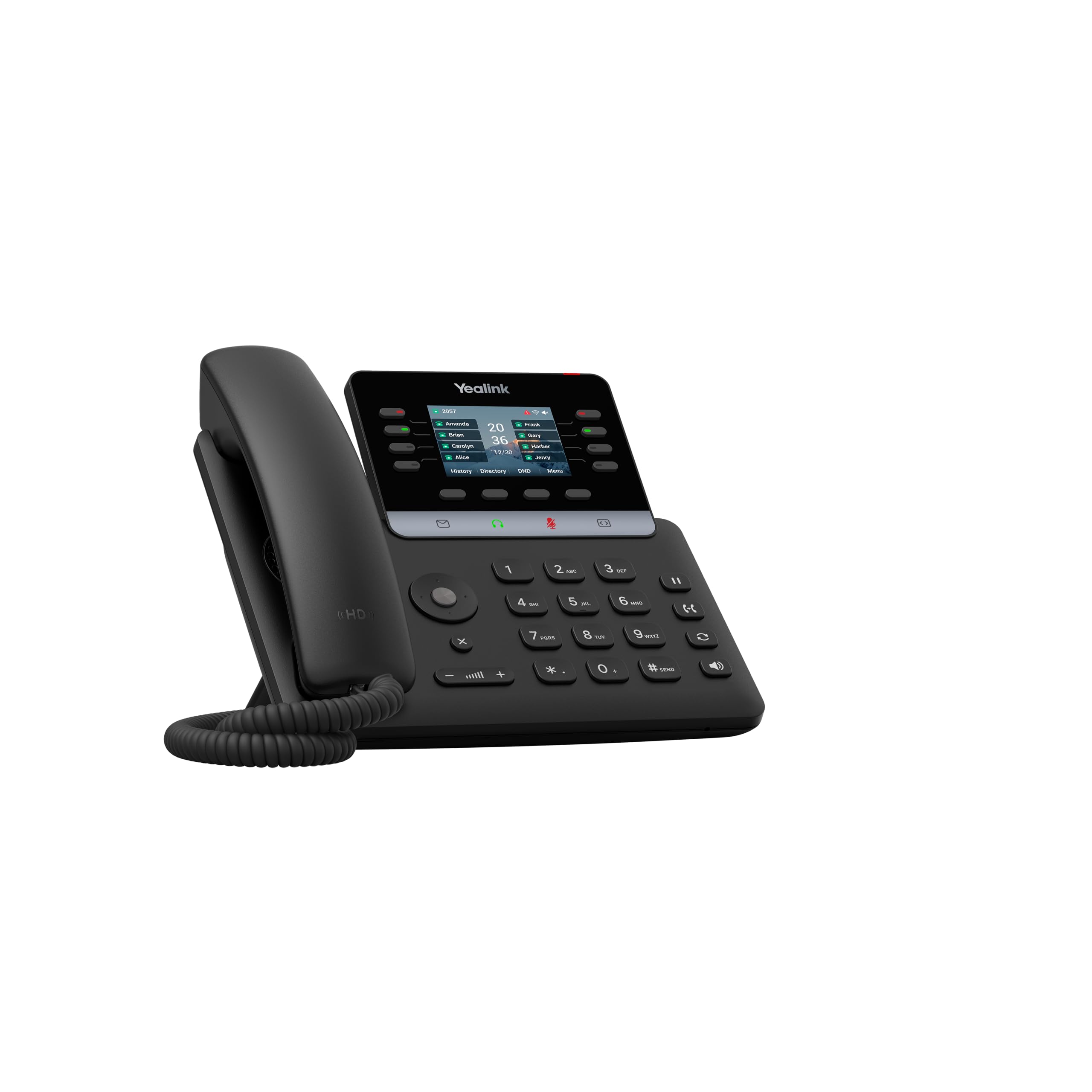 Yealink T73U IP Phone - Corded - Corded - 5 Multiple Conferencing - Wall Mountable, Stand Mountable