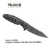 Ruike Tactical Folding Knife Small Pocket Knife with Clip EDC Camping Fishing hiking Knives Frame Lock 14C28N Steel Black Outdoor Indoor Work Utility Knife Tool Men Women Blet P128-SB