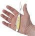 Case XX WR Pocket Knife Yellow Synthetic Medium Stockman SS Item #80035 - (3318 SS) - Length Closed: 3 5/8 Inches