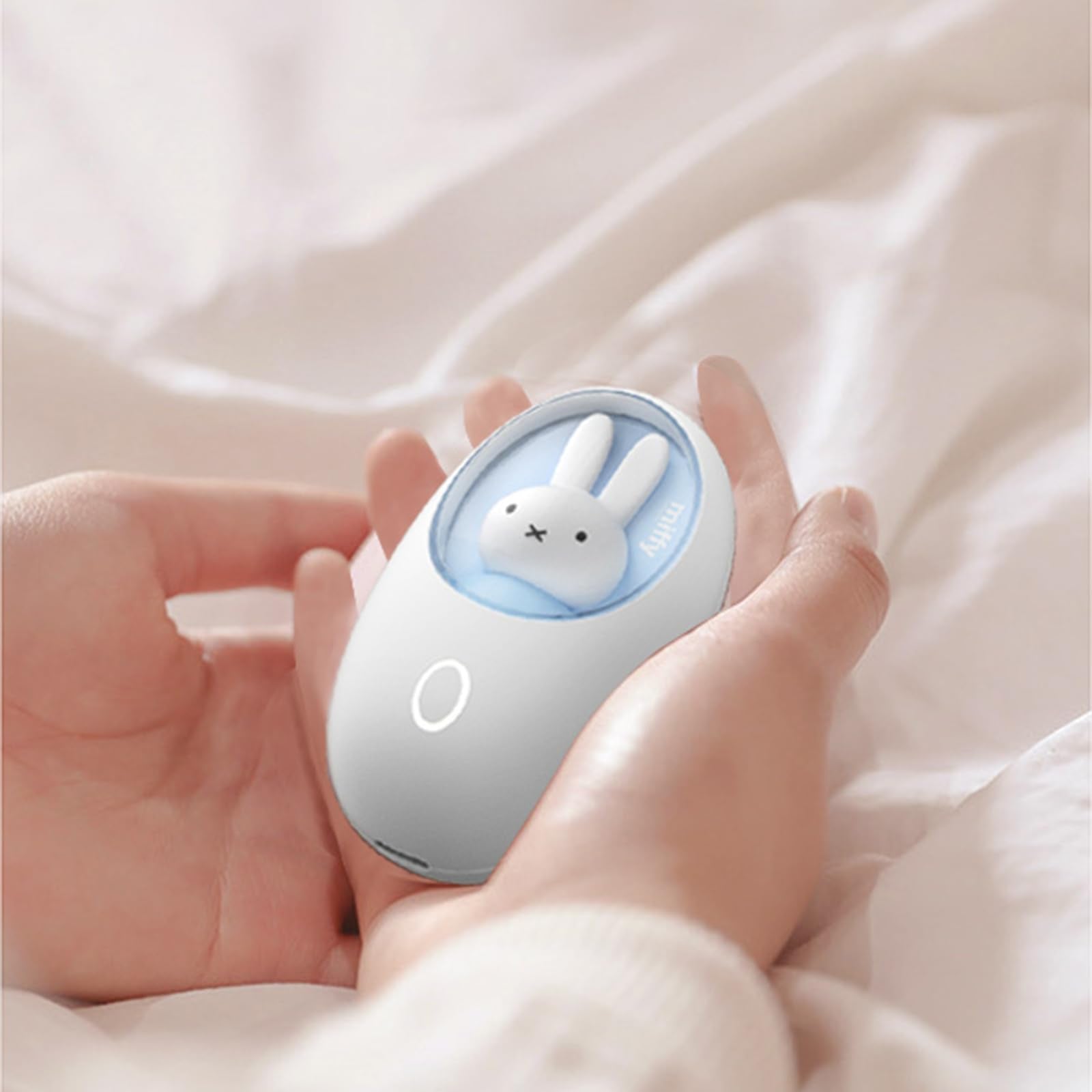 Miffy Hand Warmer Portable Rechargeable Cute Mini Heater Blue White