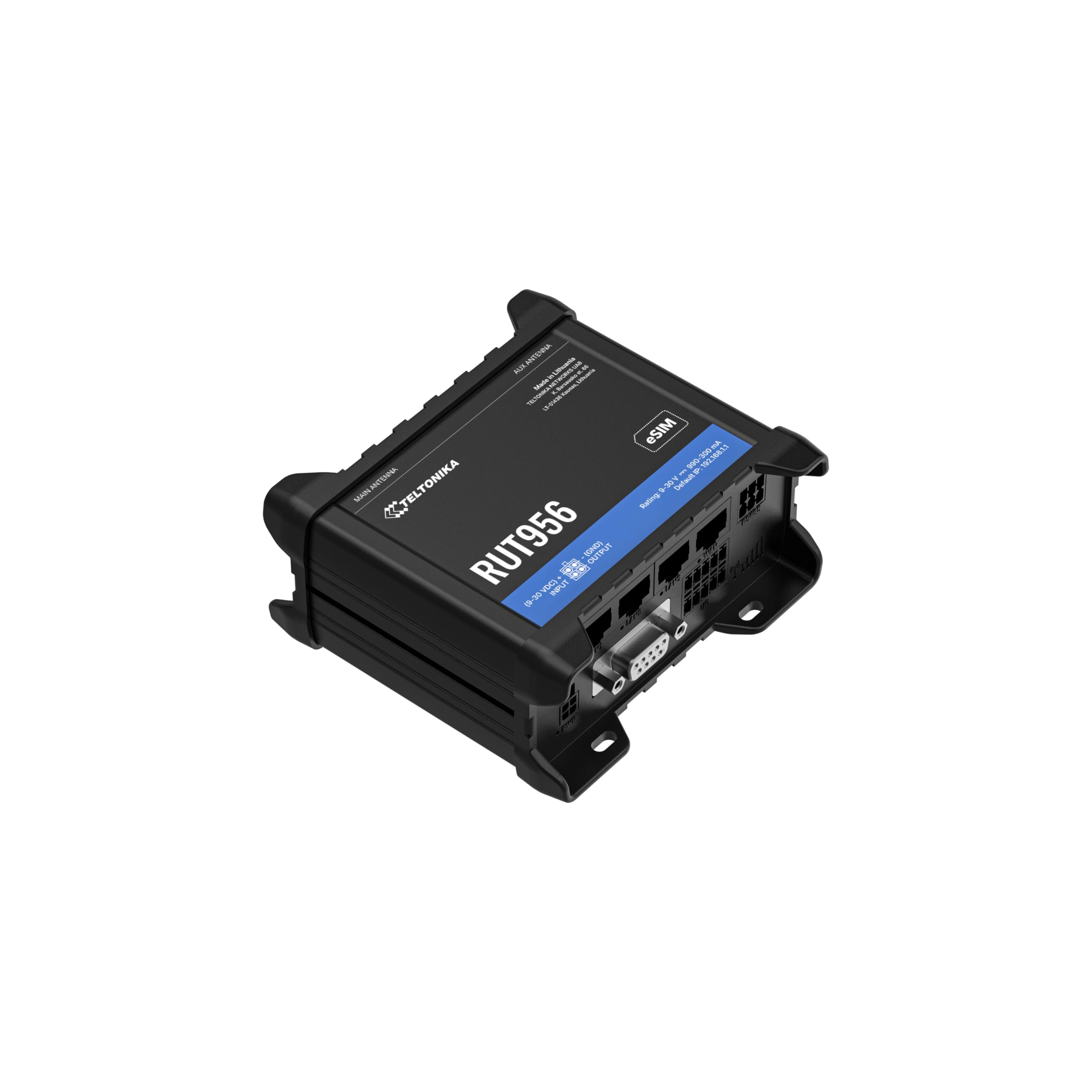 RUT956 North America/Standard Package with US PSU, 4G LTE (CAT 4), Dual SIM WI