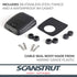 Scanstrut DS-HD6-BLK Horizontal Double Cable Seal – Black