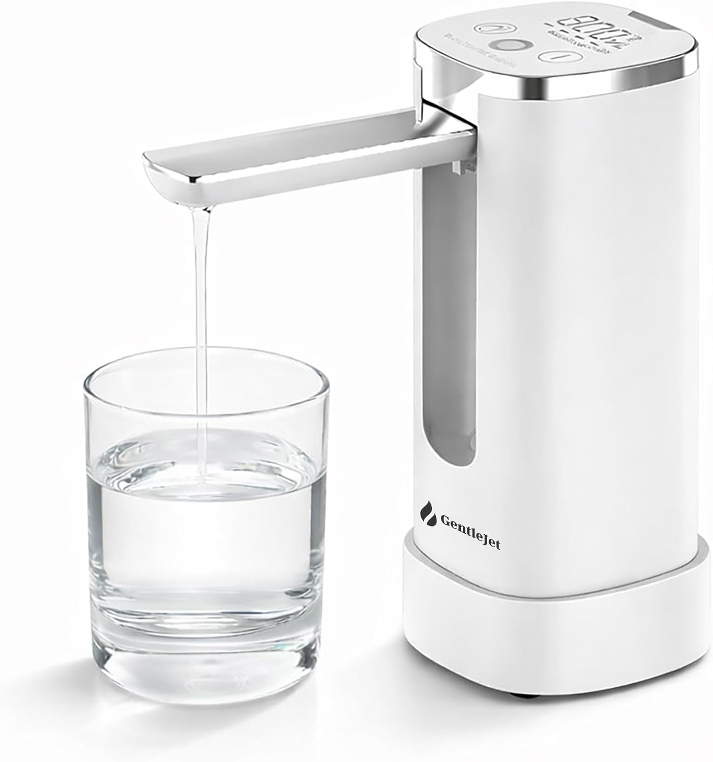 AquaFlow Water Dispenser White-Silver Desk Stand