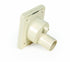 Camco RV Fill Spout with Door | Easy to Install | Colonial White (37102)
