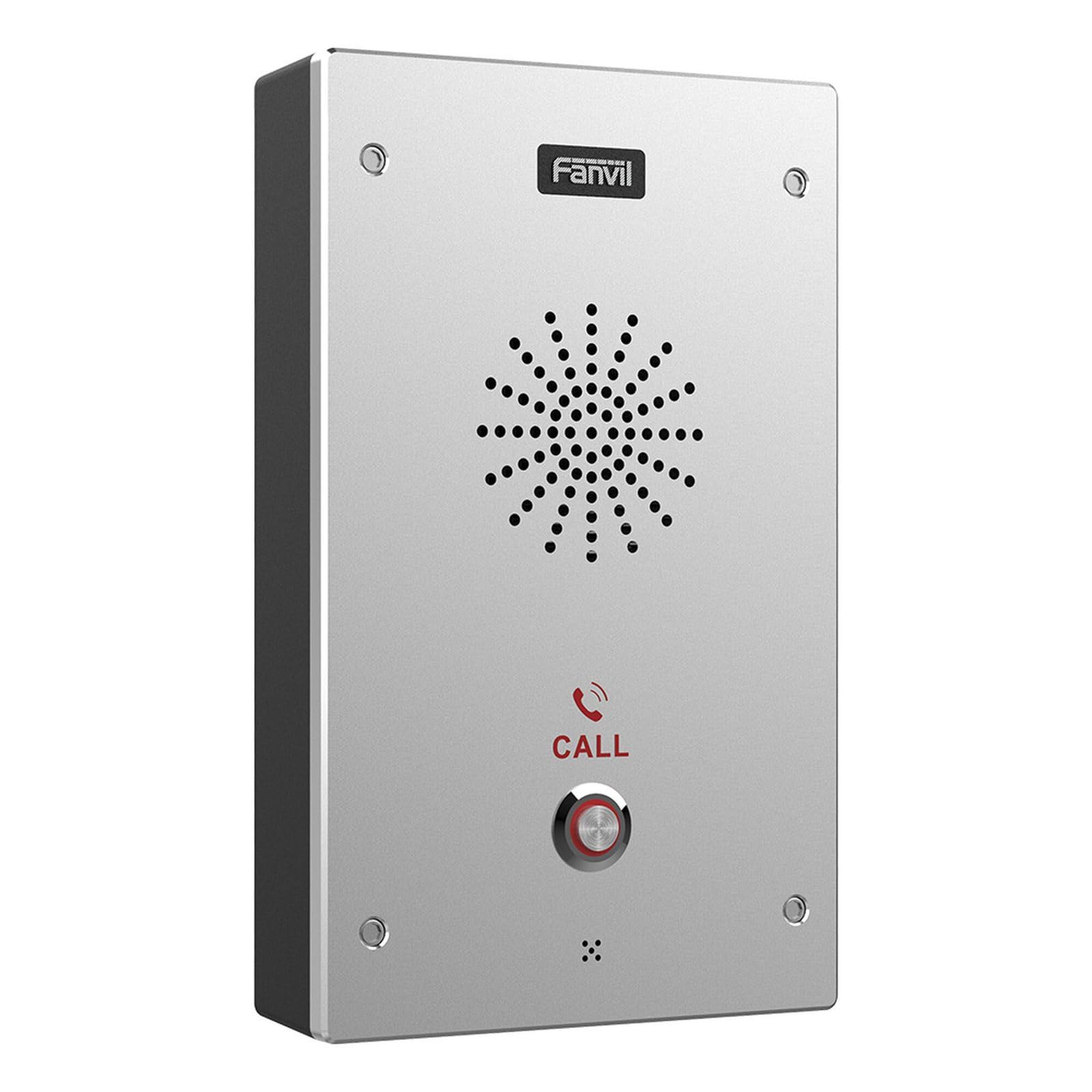 Fanvil I16S SIP Video Intercom; K10 anti-collision; IP65 Waterproof; Anti-tamper Alarm; HD Voice Speech; Built-in 3W Speaker; Audio Line Out Port; Support Built-in TF Card Slot; DC12V-24V/1A