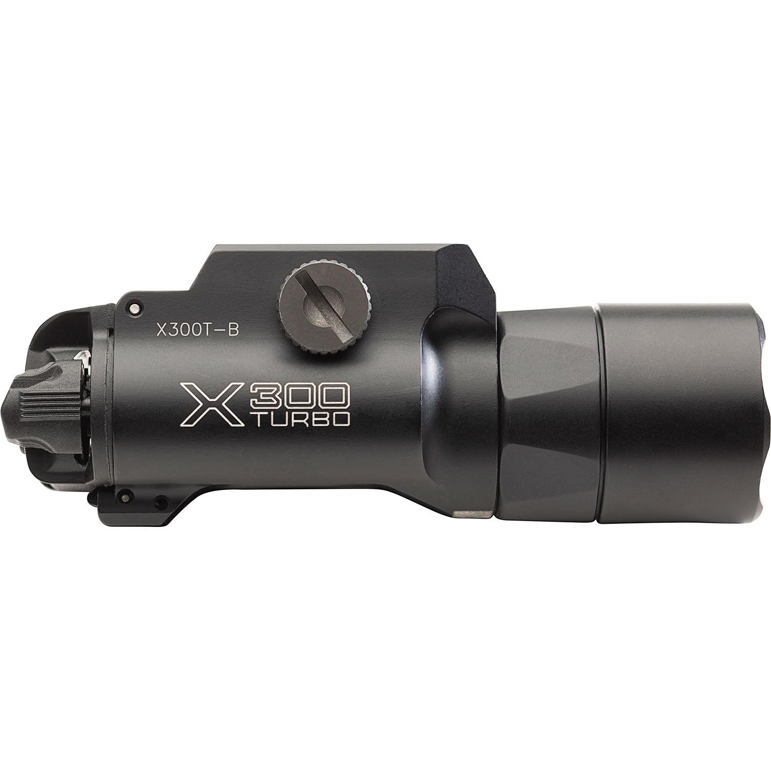 SureFire X300 Turbo 500 LU High-Candela 6 V WeaponLight, 66,000 Candela, 514m Range, Pick Mount, Ambidextrous Controls, IPX7 Waterproof, Aerospace Aluminum (X300T-B)