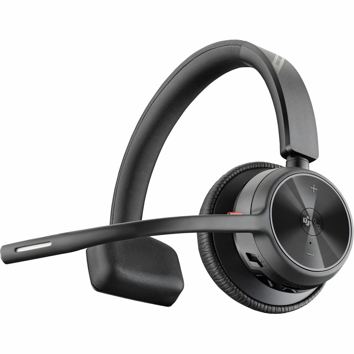 Poly - Voyager 4310 UC Wireless Headset (Plantronics) - Single-Ear Headset w/Mic - Connect to PC/Mac via USB-A Bluetooth Adapter, Cell Phone via Bluetooth - Works with Teams (Certified), Zoom & More