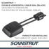 Scanstrut DS-HD6-BLK Horizontal Double Cable Seal – Black