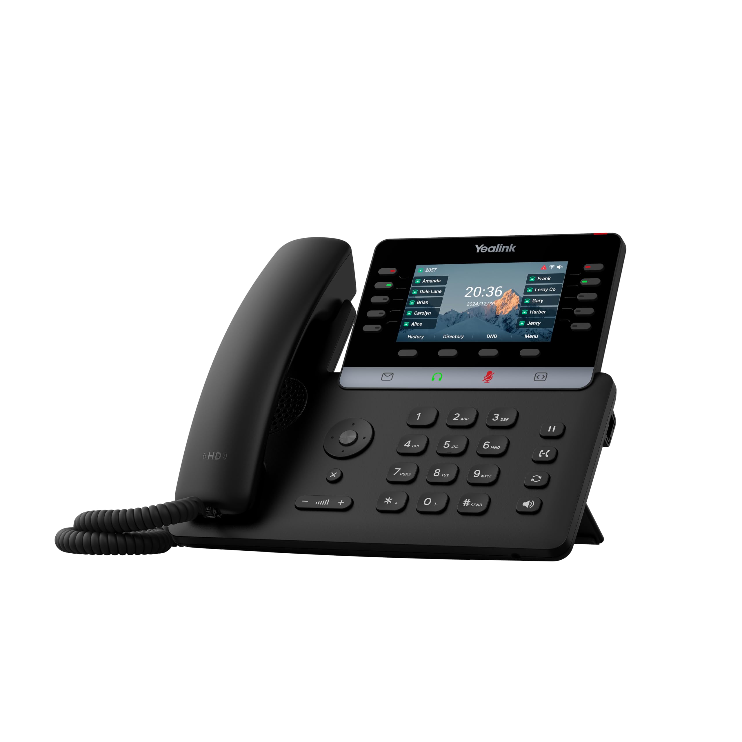 Yealink T74U IP Phone - Corded - Corded - 10 Multiple Conferencing - Wall Mountable, Stand Mountable