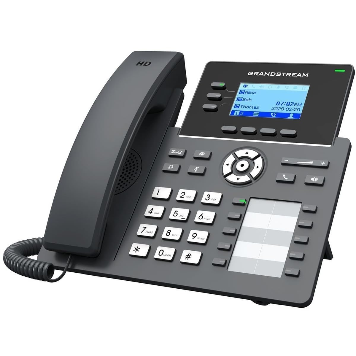 Grandstream GRP2604 IP Phone | 3 Lines, 6 SIP Accounts | 2.7-Inch LCD Display | Dual-Port Gigabit Ethernet