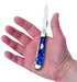 Case WR XX Pocket Knife Mini Trapper Sparxx Blue Pearl Kirinite Item #23432 - (10207 SS) - Length Closed: 3 1/2 Inches