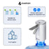GentleJet Automatic Water Dispenser for 5 Gallon Bottle - USB-C Rechargeable Electric Water Pump, Digital Display, Measured & Continuous Flow, Foldable Spout