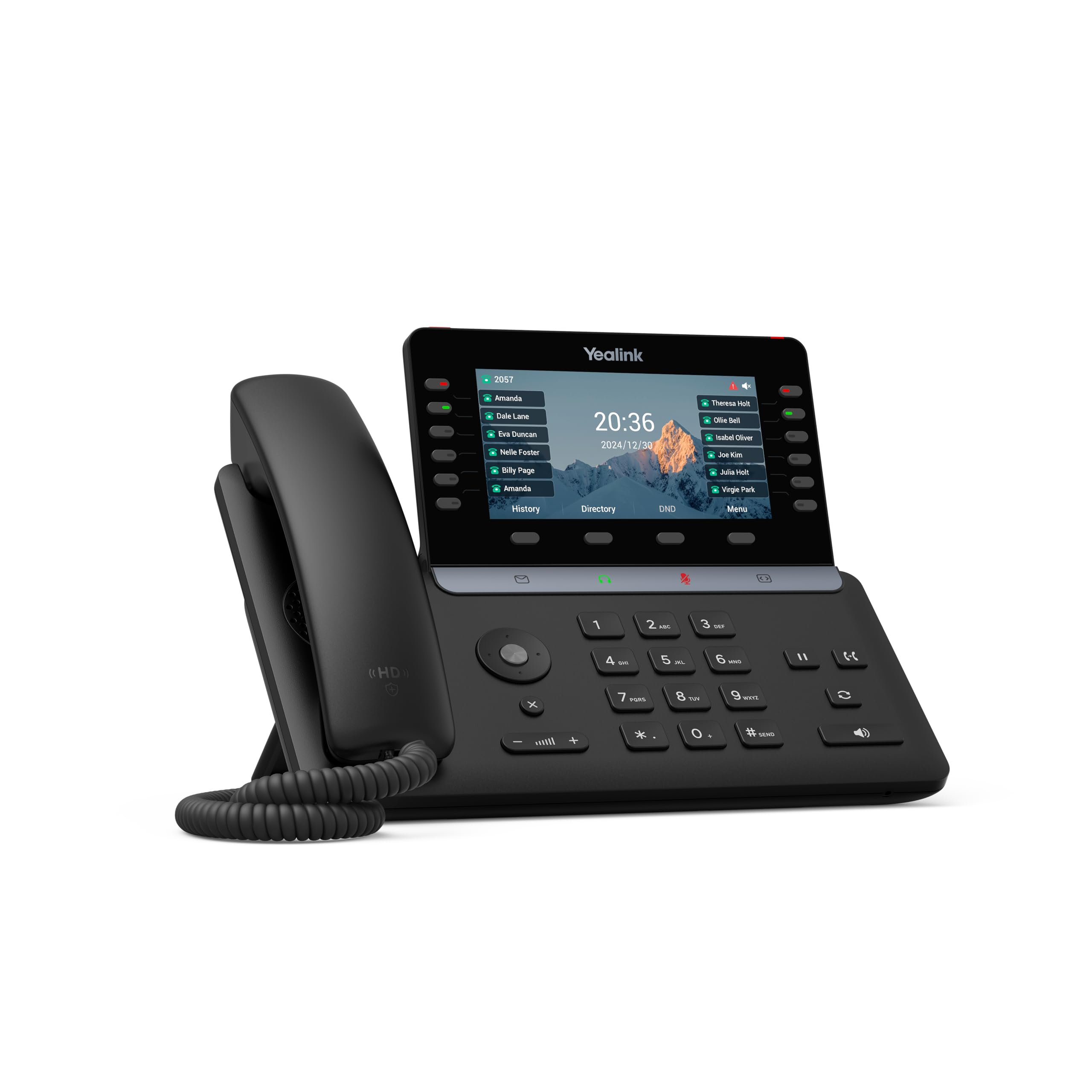 Yealink SIP-T85W – 1301220 - Wi-Fi IP Phone - 16 SIP Accounts - 5.5-inch Color LCD Display - Dual-Port Gigabit Ethernet, PoE, Power Adapter Not Included
