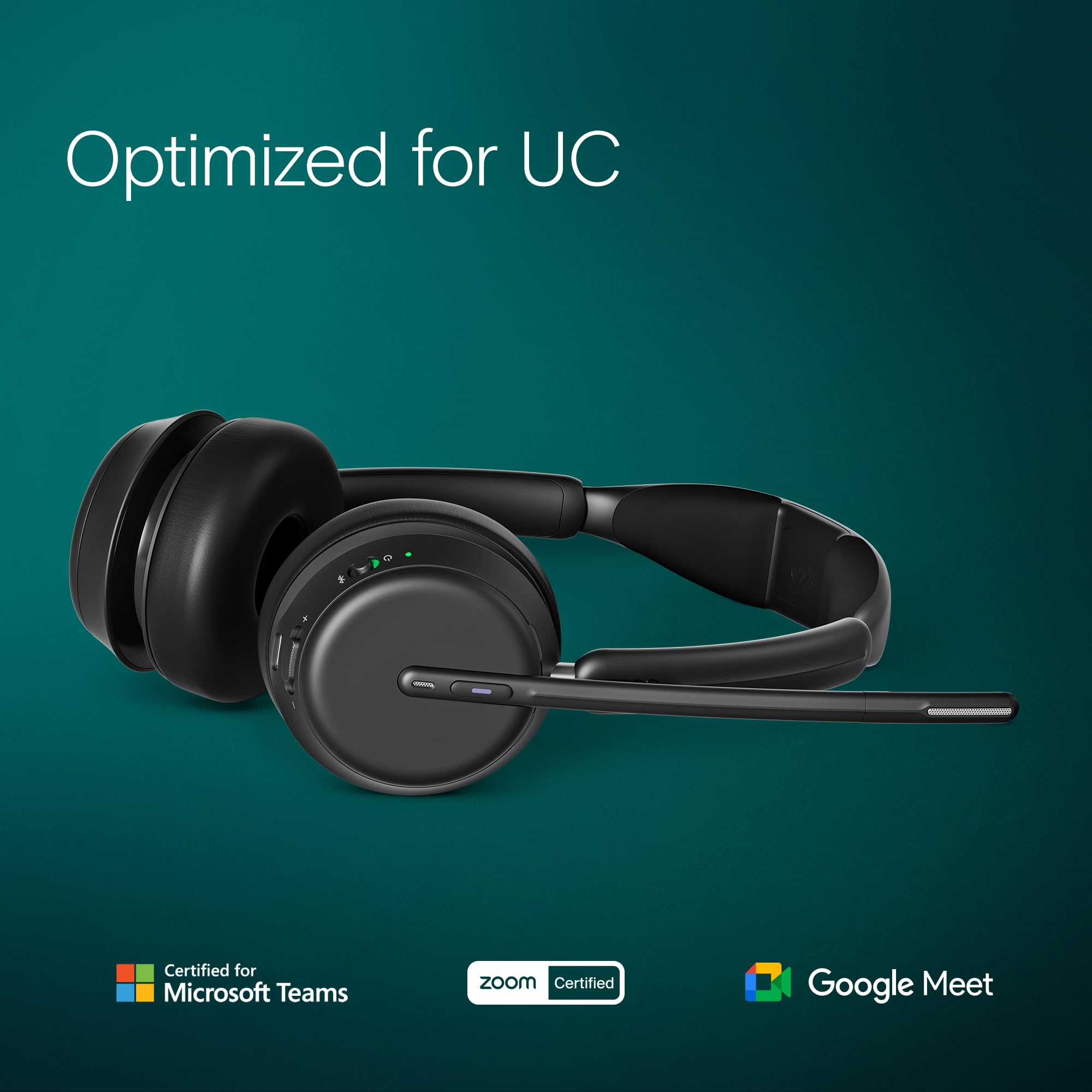 EPOS Impact 1061T - Enhanced Open Office Headset with Hybrid ANC, EPOS AI Microphone, and Multipoint Connectivity