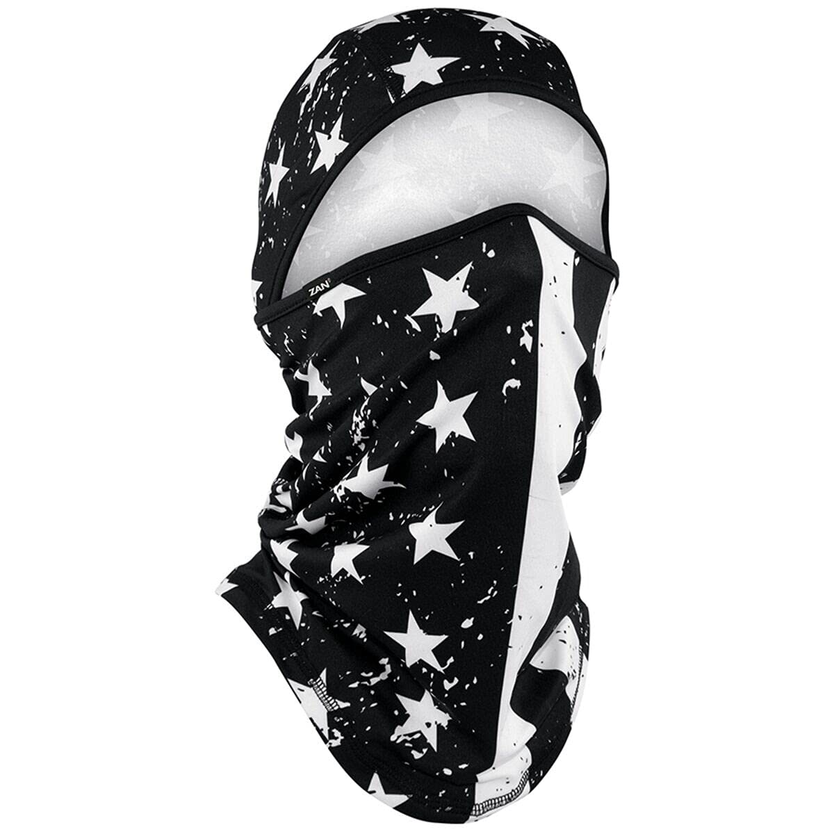 Zanheadgear® Convertible Balaclava SportFlex® Series Black & White Flag, Shiesty