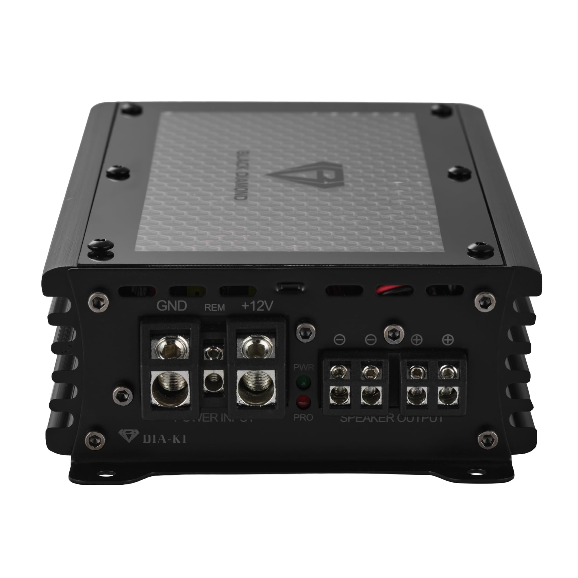 Black Diamond Dia-K1 1-Channel Monoblock Car Amplifier – Class D, 1800W Max, 250W RMS @ 4Ω, Remote Bass Knob, Overload & Thermal Protection