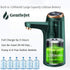 Electric Rechargeable Portable Drinking Water Dispenser for 5 Gallon Bottle, 600ml Quantitative Water Pump, USB Charging Water Bottle Pump for 2, 3, 4, 5 Gallon Water Jug (Green)