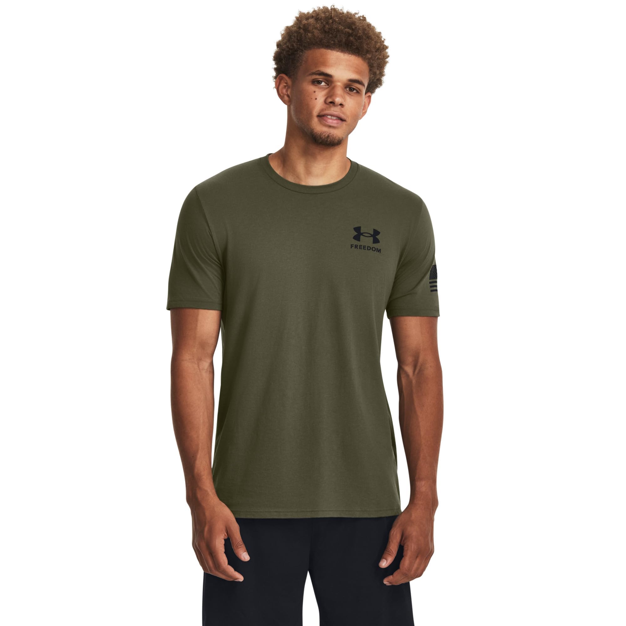 Under Armour New Freedom Flag Camo T-Shirt White Black MD