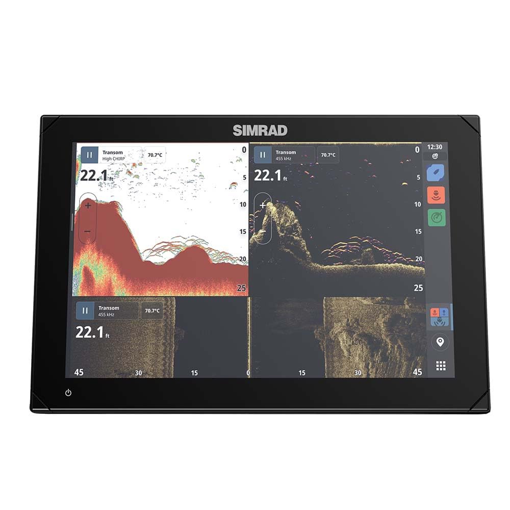 Simrad 000-15214-001, NSX 3007, Chartplotter and Fishfinder (No Transducer) with C-MAP Discover X Charts, 7 Inch, Black