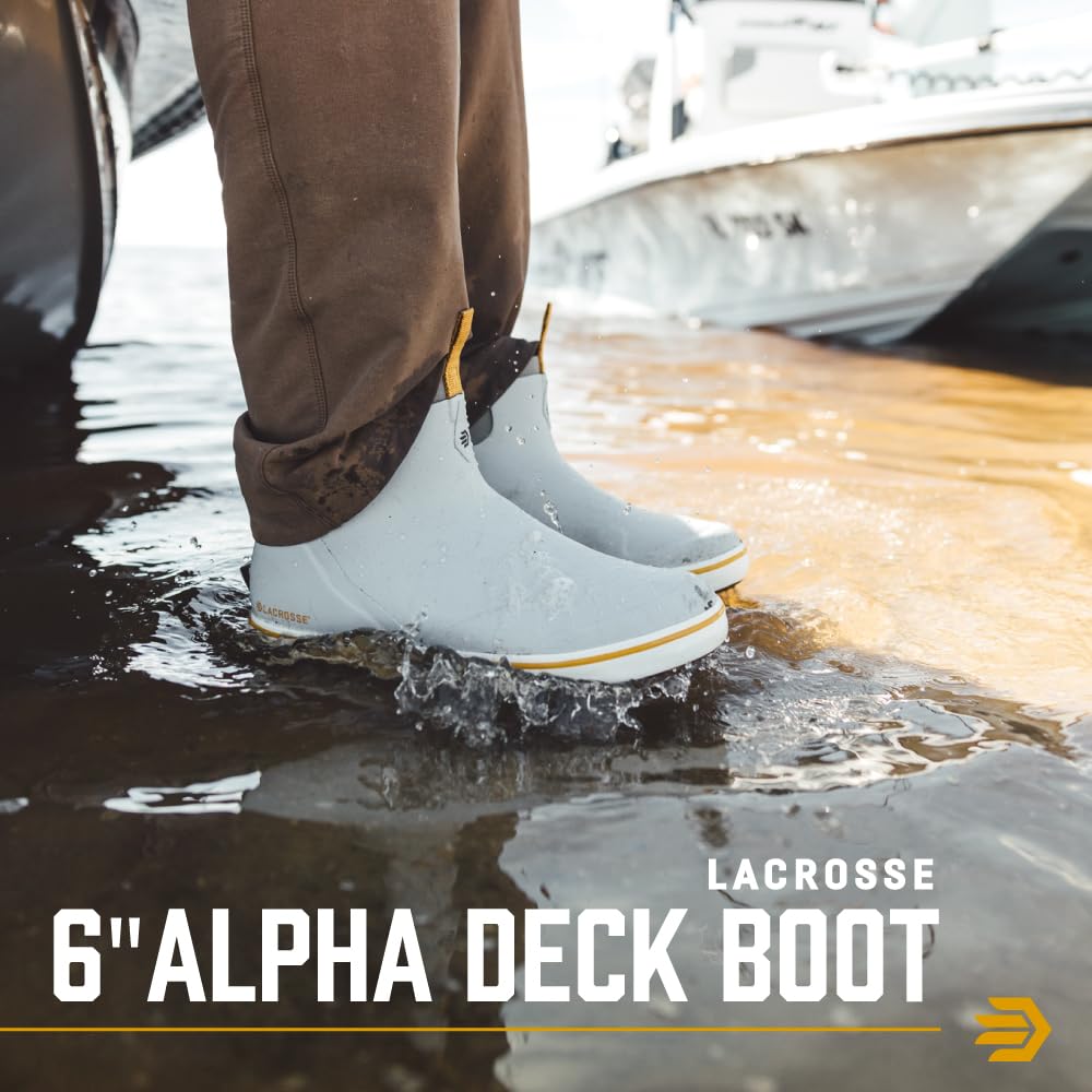 LaCrosse Alpha Deck Rubber Boots, Wild Dove, 8