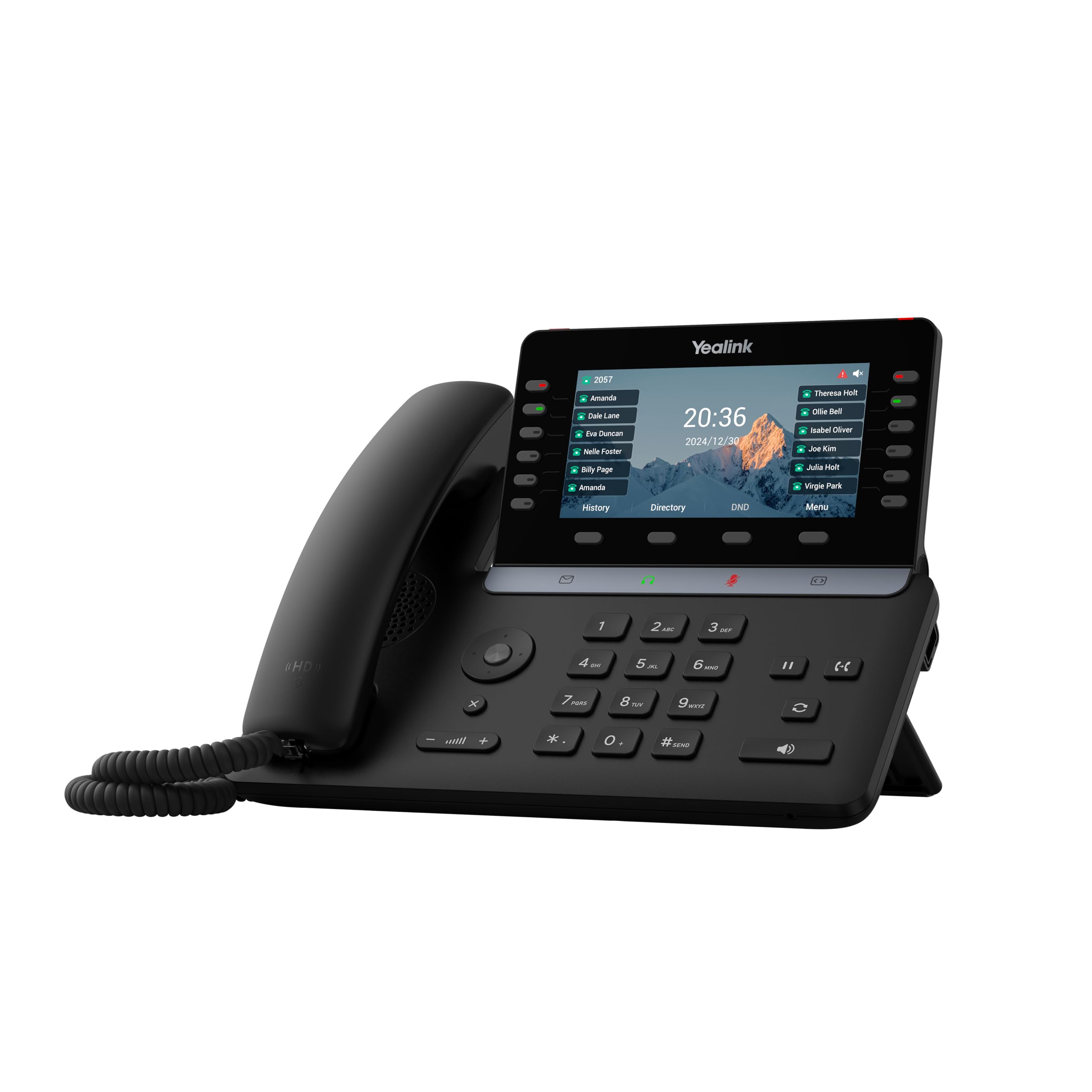 Yealink SIP-T85W – 1301220 - Wi-Fi IP Phone - 16 SIP Accounts - 5.5-inch Color LCD Display - Dual-Port Gigabit Ethernet, PoE, Power Adapter Not Included