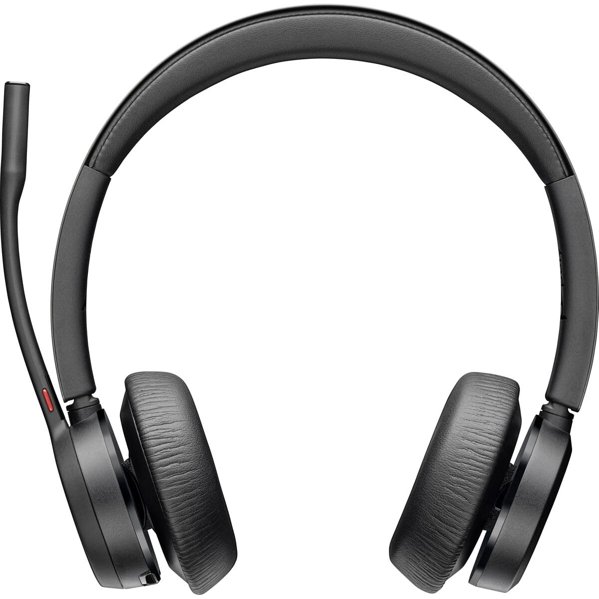 Poly - Voyager 4320 UC Wireless Headset (Plantronics) - Headphones with Boom Mic - Connect to PC/Mac via USB-C Bluetooth Adapter, Cell Phone via Bluetooth - Works with Teams, Zoom & More,Black