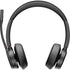 Poly - Voyager 4320 UC Wireless Headset (Plantronics) - Headphones with Boom Mic - Connect to PC/Mac via USB-C Bluetooth Adapter, Cell Phone via Bluetooth - Works with Teams, Zoom & More,Black