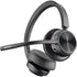 Poly - Voyager 4320 UC Wireless Headset (Plantronics) - Headphones with Boom Mic - Connect to PC/Mac via USB-A Bluetooth Adapter, Cell Phone via Bluetooth - Works with Teams, Zoom & More