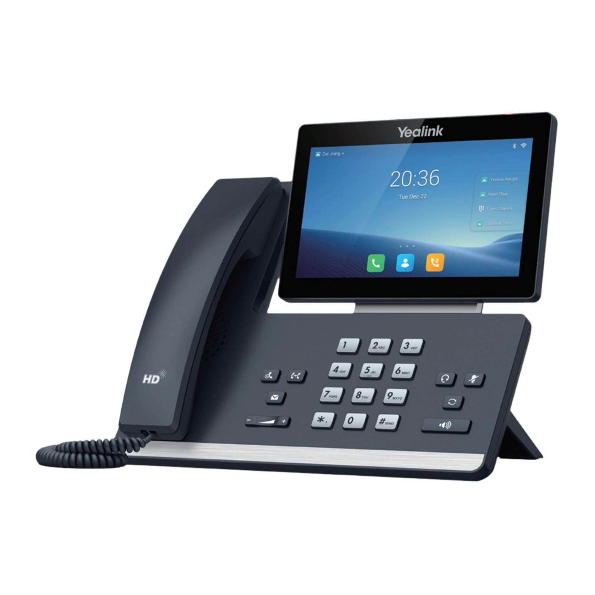 Yealink T58W 16 Lines. 7-Inch Color Touch Screen Display. Dual USB Ports, Dual-Port Gigabit Ethernet, PoE, Power Adapter Not Included (SIP-T58W)