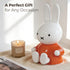 Miffy Portable Bluetooth Speakers, Cute Portable Wireless Speakers with Loud Stereo Sound, Built-in Mic, TF-Card Slot, Dual Pairing,40H Playtime for Room, Desk Decor, for her (Orange)
