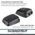 Scanstrut DS-HD6-BLK Horizontal Double Cable Seal – Black