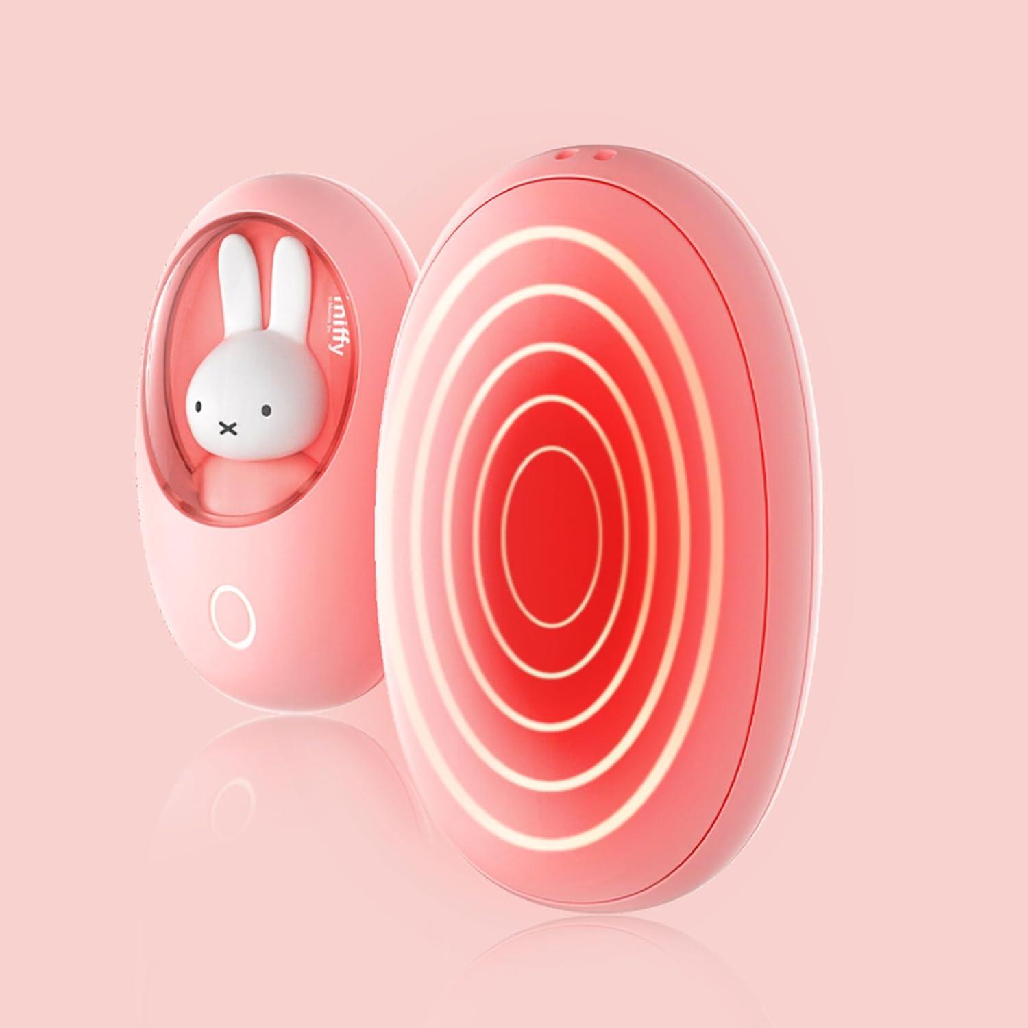Miffy Hand Warmer Portable Rechargeable Cute Mini Heater Pink