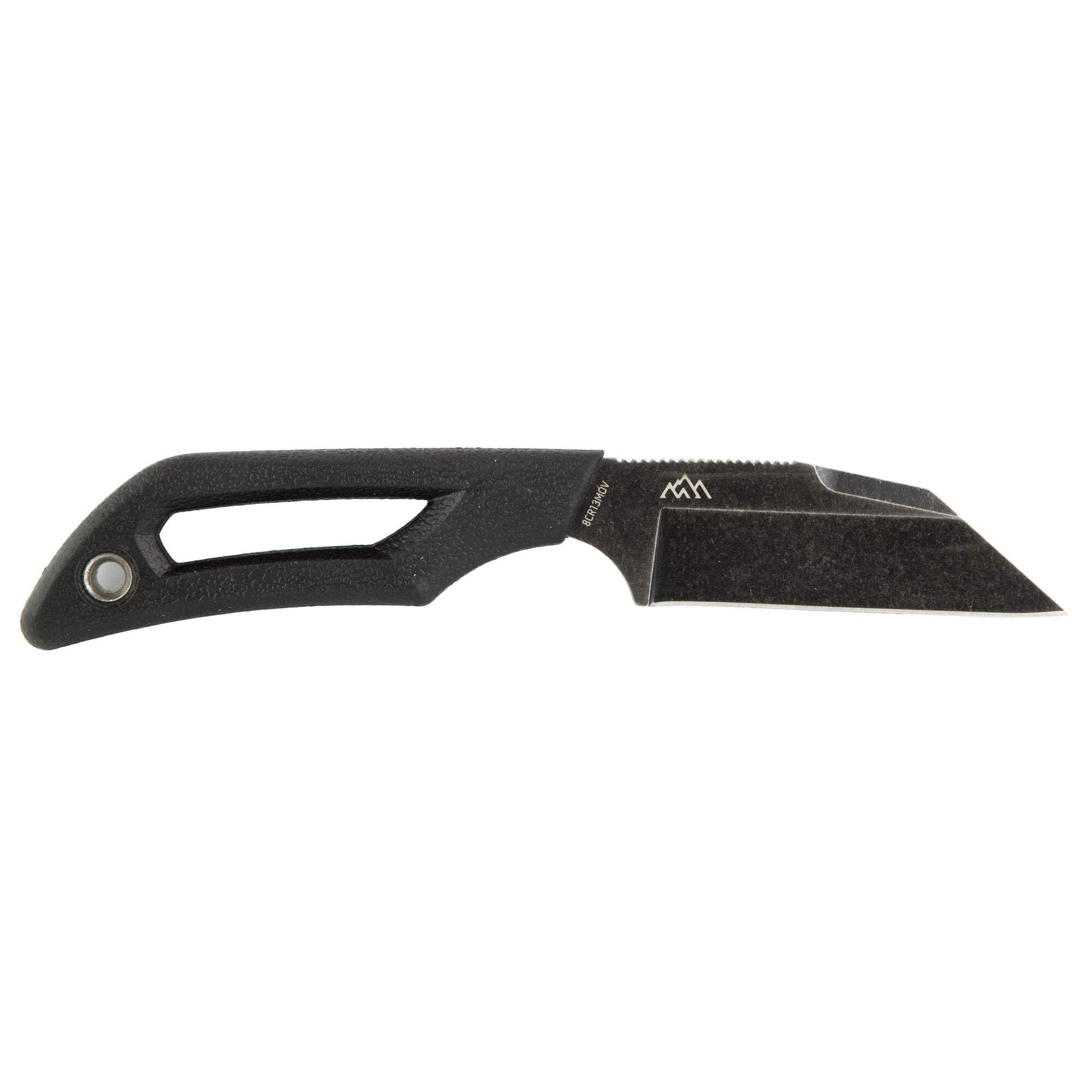 OUTDOOR EDGE | Pivot | Full Tang 2.6" Wharncliffe Fixed Blade Knife with Sheath | EDC Knife for Men with Rotating Clip for Vertical, Angled, or Horizontal Carry | Perfect Outdoor and Survival Knife