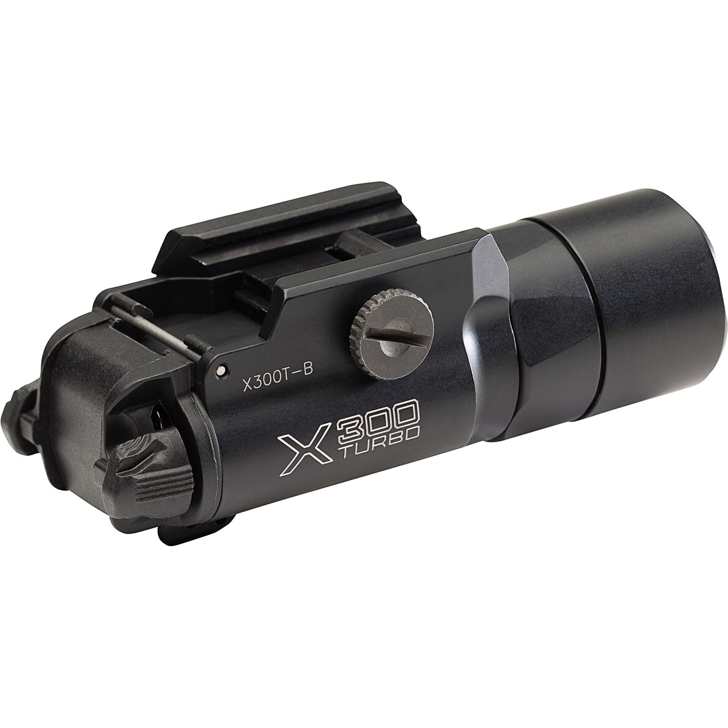 SureFire X300 Turbo 500 LU High-Candela 6 V WeaponLight, 66,000 Candela, 514m Range, Pick Mount, Ambidextrous Controls, IPX7 Waterproof, Aerospace Aluminum (X300T-B)