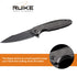 Ruike Tactical Folding Knife Small Pocket Knife with Clip EDC Camping Fishing hiking Knives Frame Lock 14C28N Steel Black Outdoor Indoor Work Utility Knife Tool Men Women Blet P128-SB