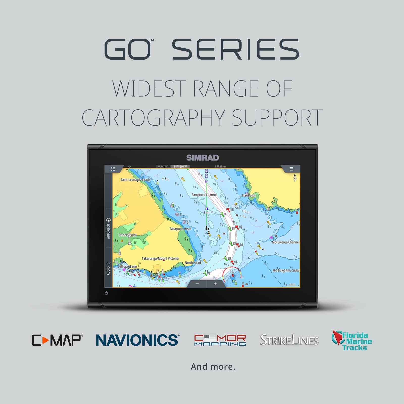 Simrad GO7 XSR - 7-inch Chartplotter with Active Imaging 3-in-1 Transducer, C-MAP Discover Chart Card