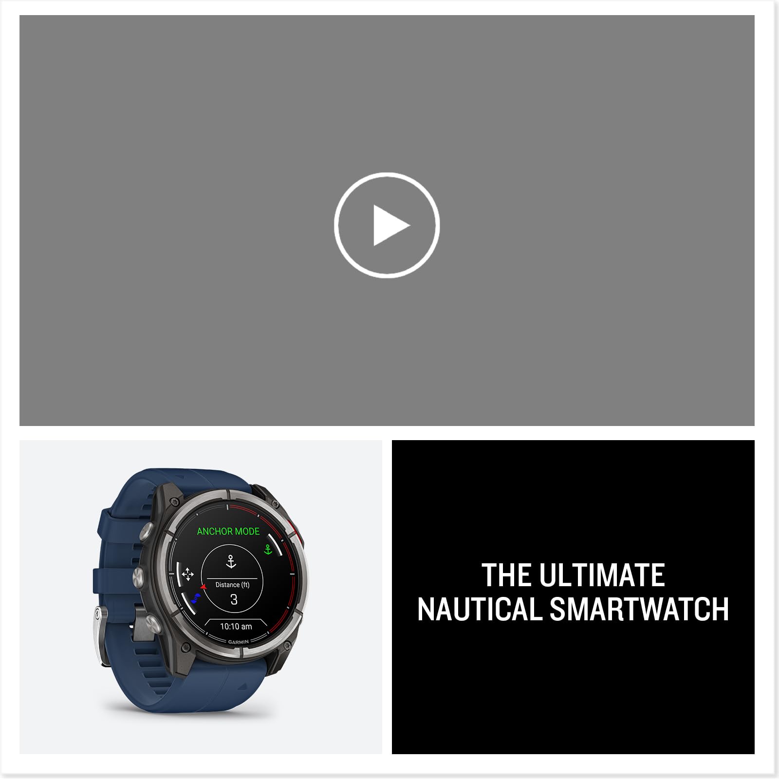 Garmin quatix 8, 51 mm, Marine GPS Smartwatch, Bright AMOLED Display, Chartplotter Controls, Built-in Flashlight, 24/7 Health & Wellness Features
