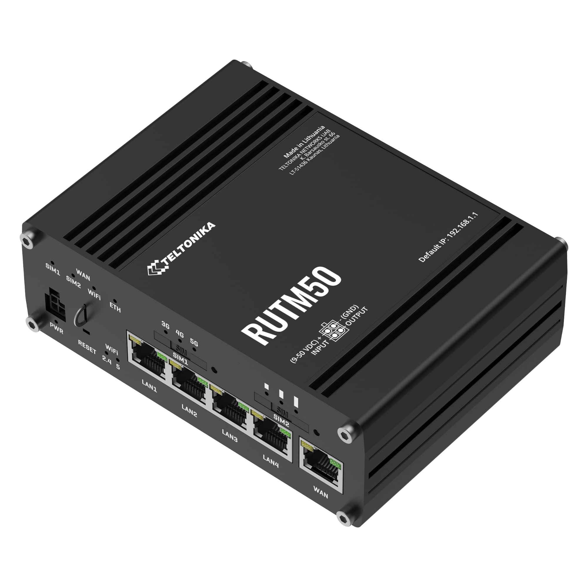 RUTM50 North America/Standard Package with Universal PSU, 5G Backward COMPATIB